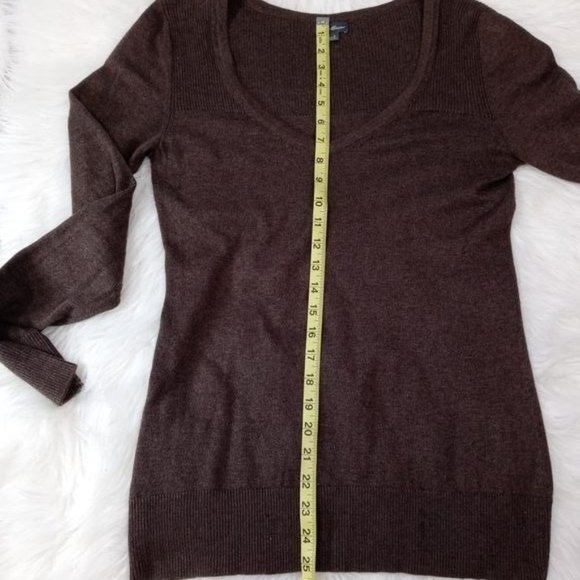 EDDIE BAUER WOMENS SMALL BROWN SWEATER - Picture 12 of 15